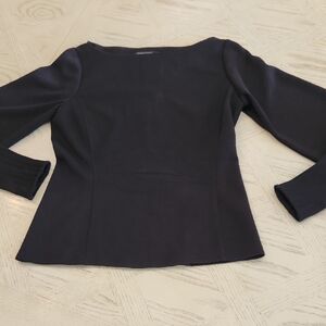 Banana Republic Elegant Black Long Sleeve Top Women's Size Small